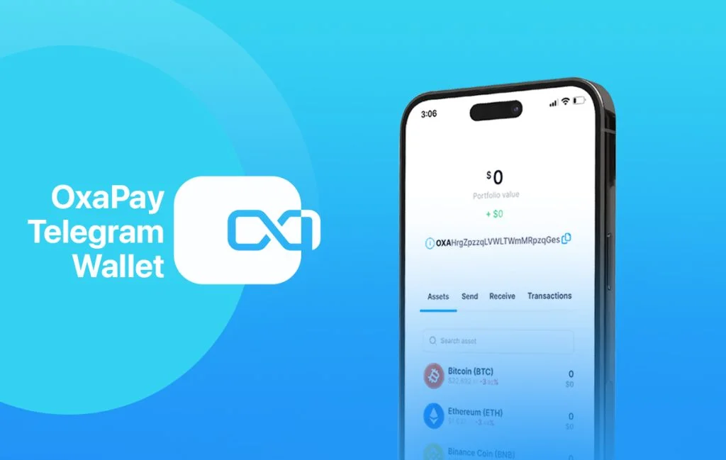 Portefeuille d'application Web OxaPay