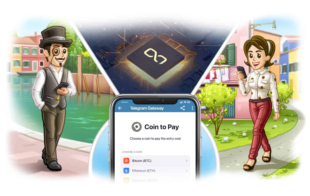 How can I easily accept crypto payments on Telegram?