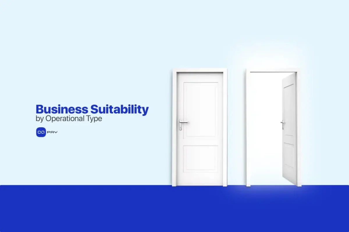 Choosing Between Invoice and Payment Link Two white doors symbolizing business choices between crypto payment methods