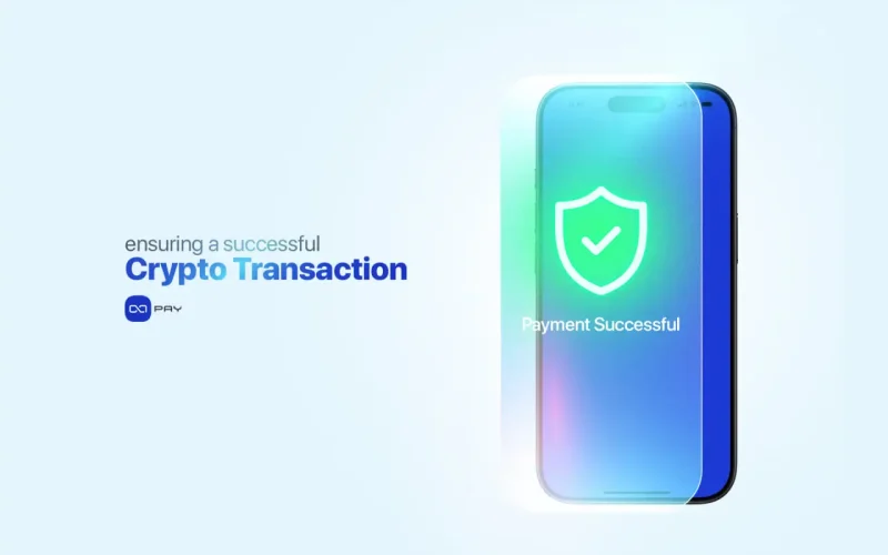 Mobile screen showing a payment successful message with shield icon