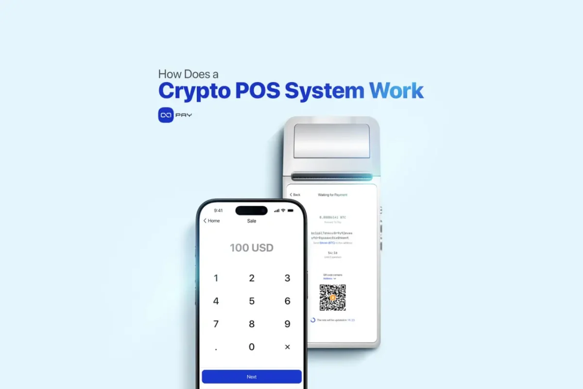How-a-Crypto-POS-System-Works-with-OxaPay crypto POS system interface showing USD input and QR-based checkout