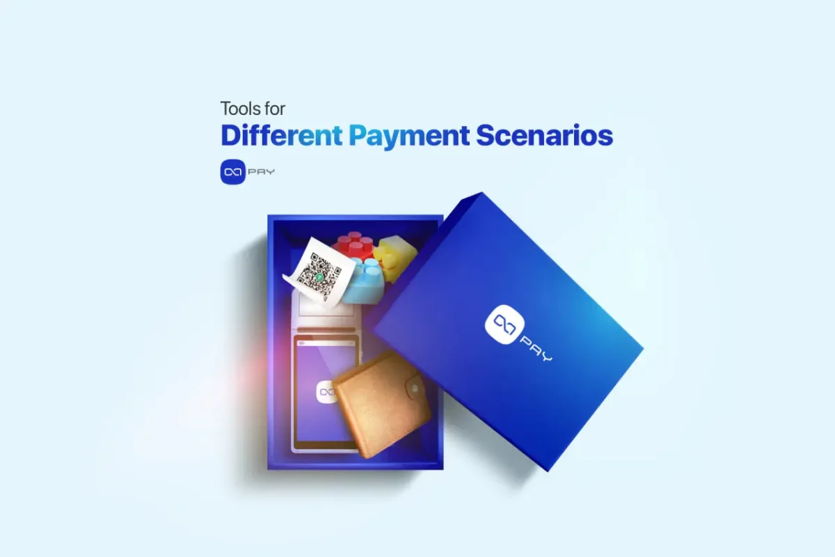 OxaPay payment tools box with QR code and wallet