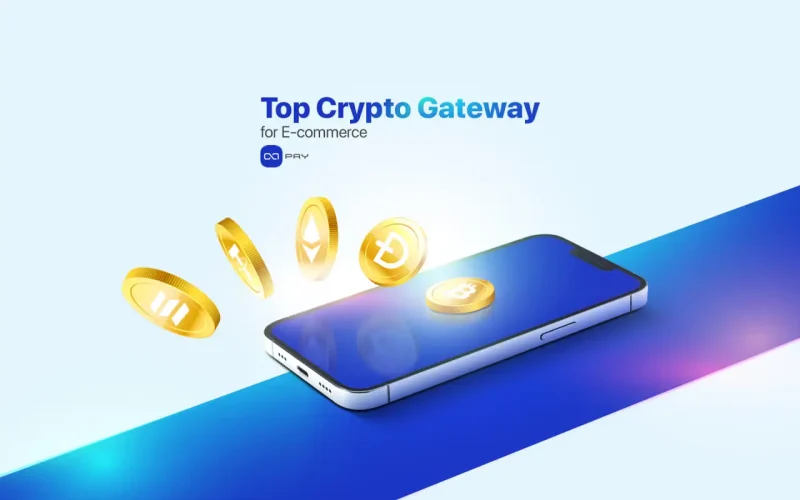 Gold crypto coins like Bitcoin and Ethereum emerging from a smartphone screen