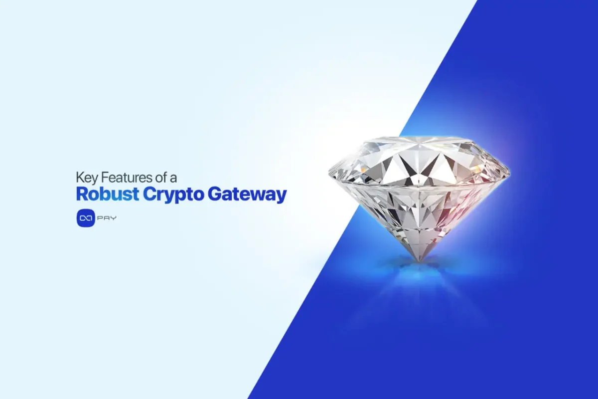 Shining diamond symbolizing strength and reliability of a crypto payment gateway