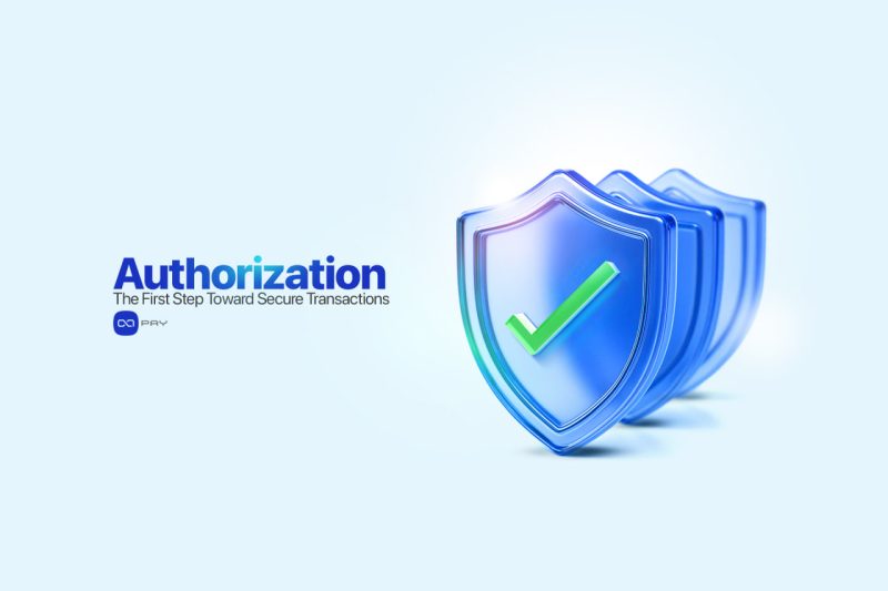3D shield icon representing secure payment authorization process