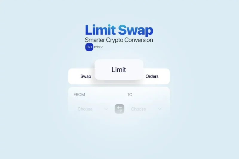 Interface utilisateur OxaPay Limit Swap pour une conversion de cryptomonnaies plus intelligente