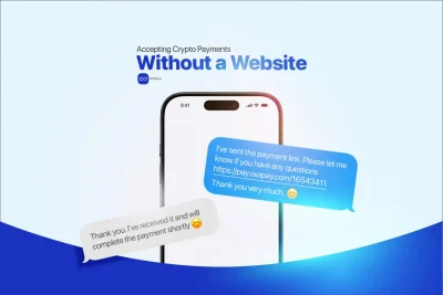 Accepting crypto payments through a payment link without a website