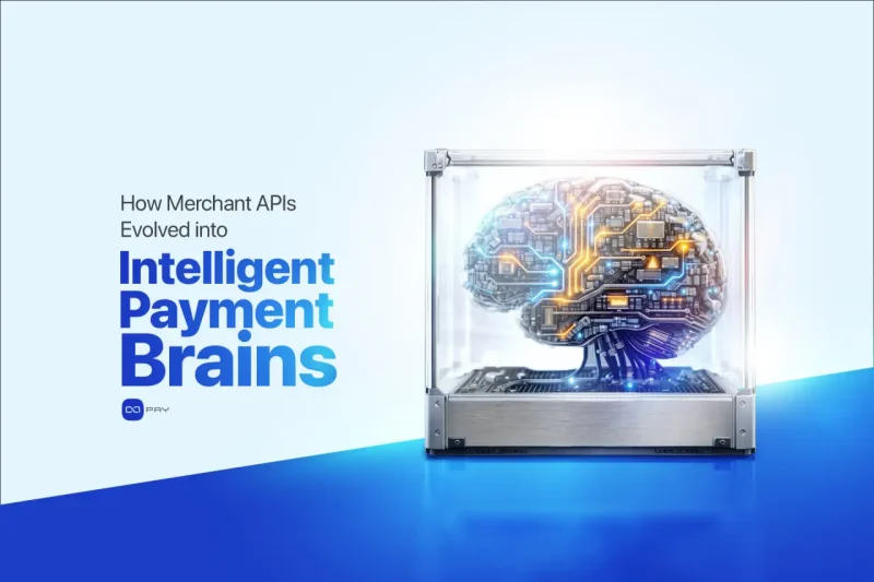 Visual representation of intelligent payment systems using merchant APIs for crypto payments.