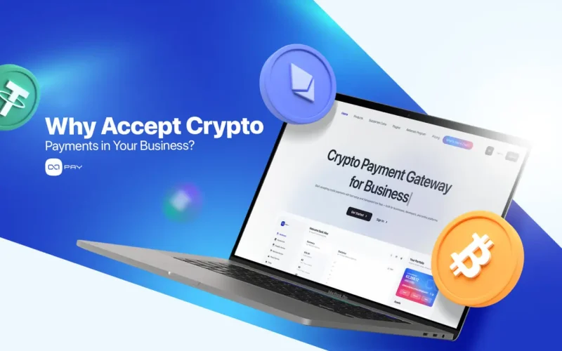 Visual representation of a crypto payment gateway interface for businesses