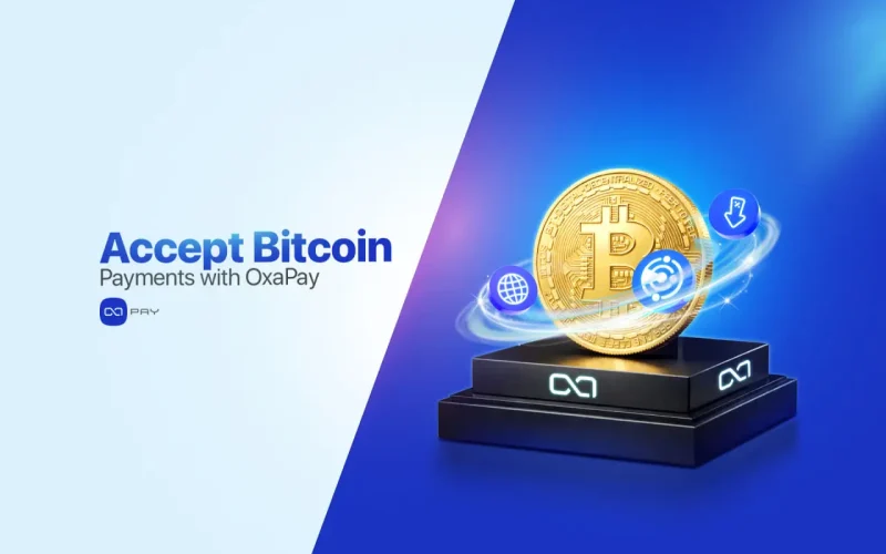 Accept Bitcoin payments for businesses with OxaPay using structured payment flow and tracking