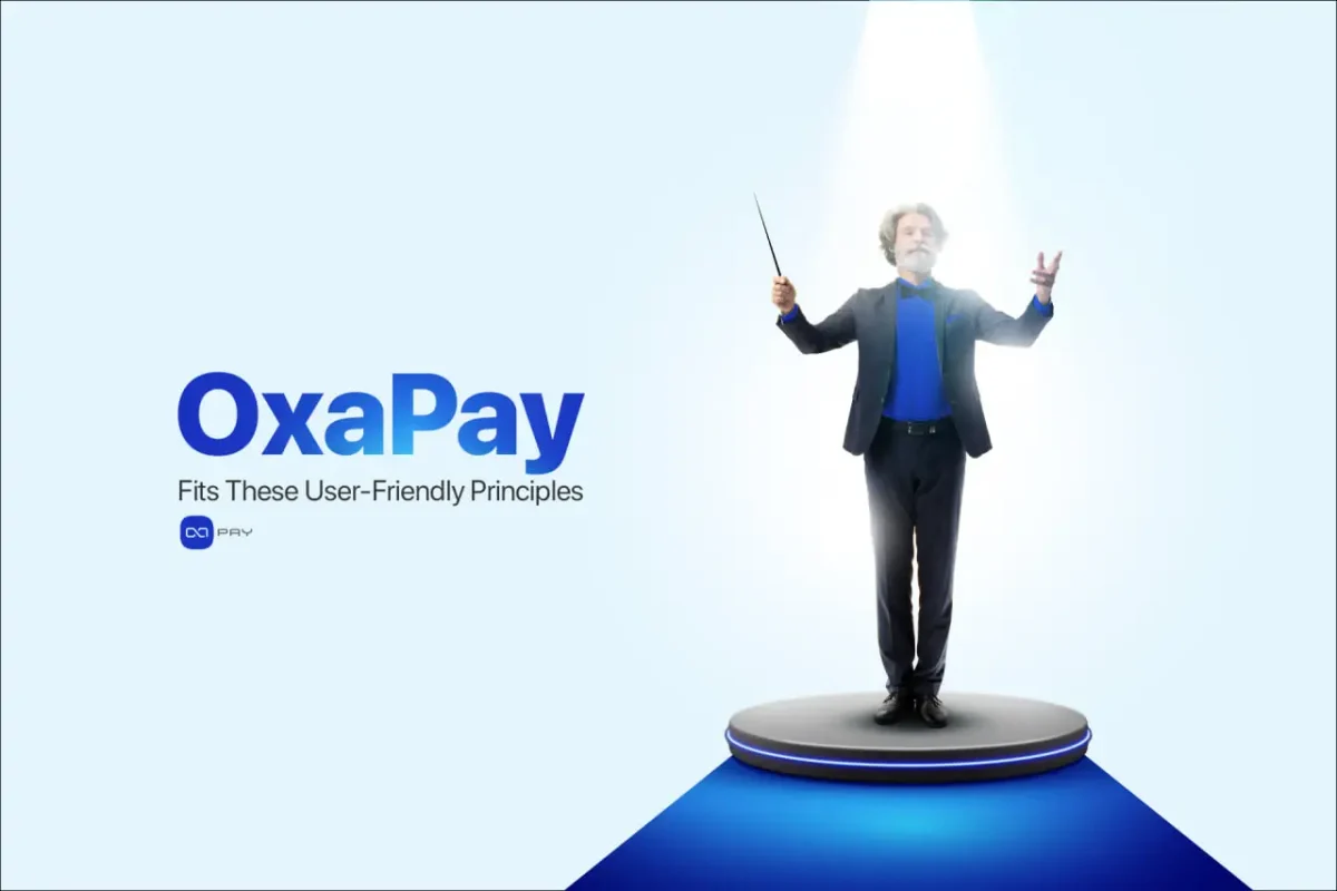 OxaPay user friendly crypto payment gateway concept