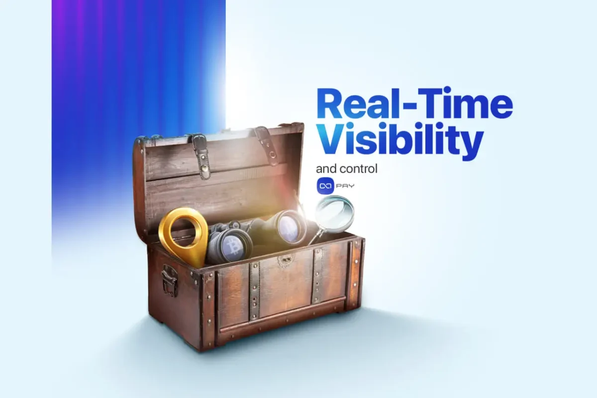 real time visibility and control in crypto payment processing systems