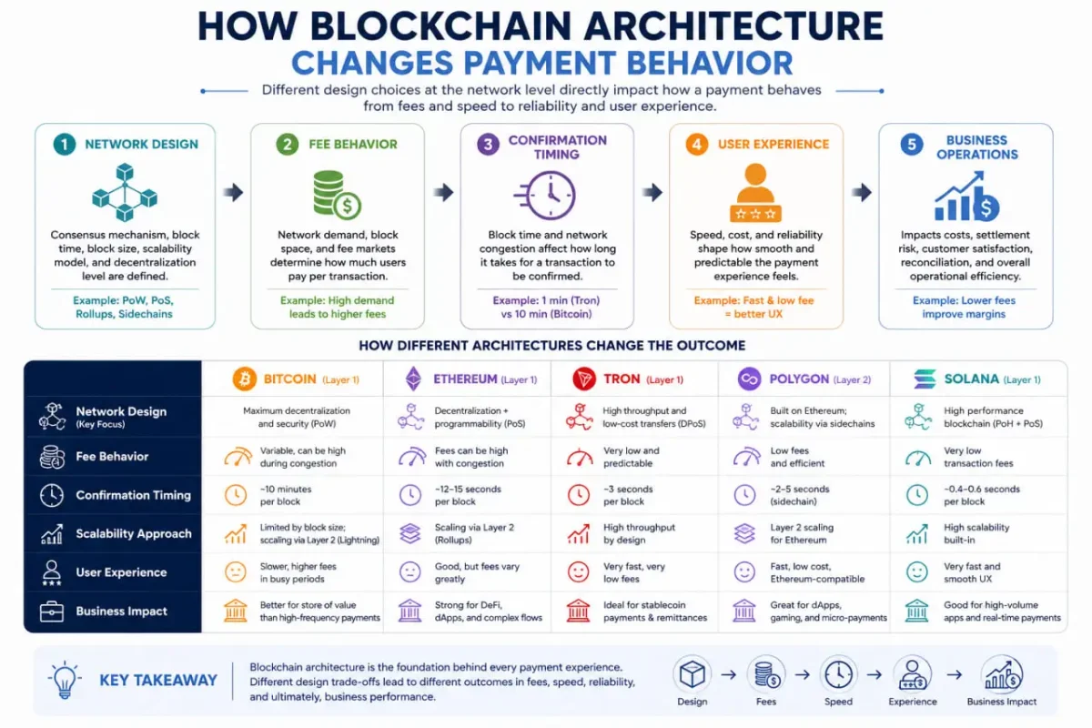 How blockchain architecture changes payment behavior