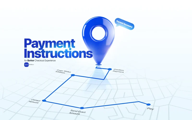 Payment journey showing the correct network, exact amount, wallet address, and payment confirmation
