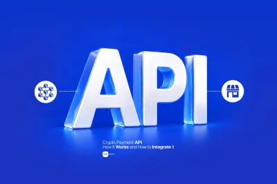 Crypto payment API connecting blockchain infrastructure with an online business