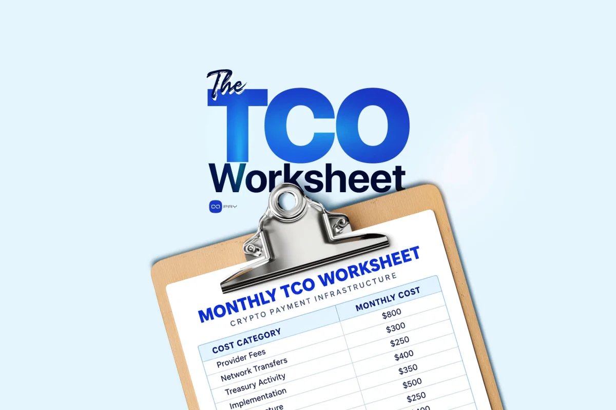 Monthly crypto payment TCO worksheet