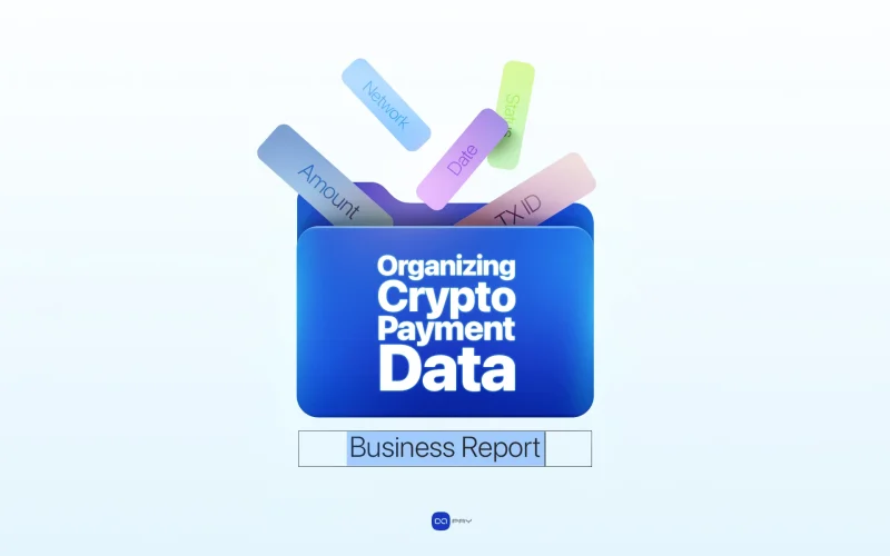 Organizing crypto payment data for business reporting